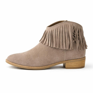 Stivaletti frange - tacco 3,5 cm