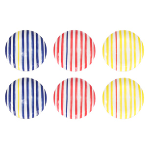 Lot de 6 grandes assiettes, LE PETIT CABANON