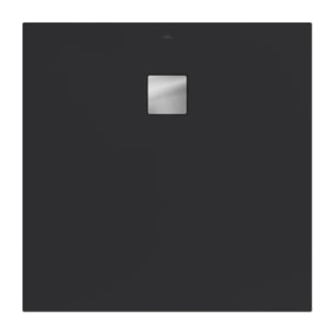 Receveur antidérapant Planeo acrylique gris anthracite