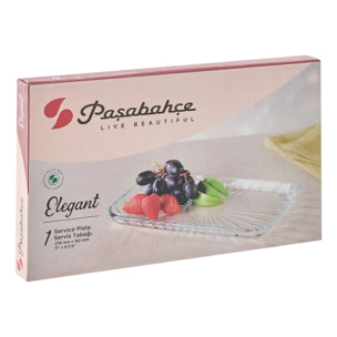 Plat de présentation transparent L27,6xp16,2xH2,1cm