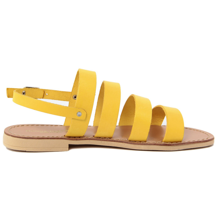 Sandalino flat Donna Toscana Giallo