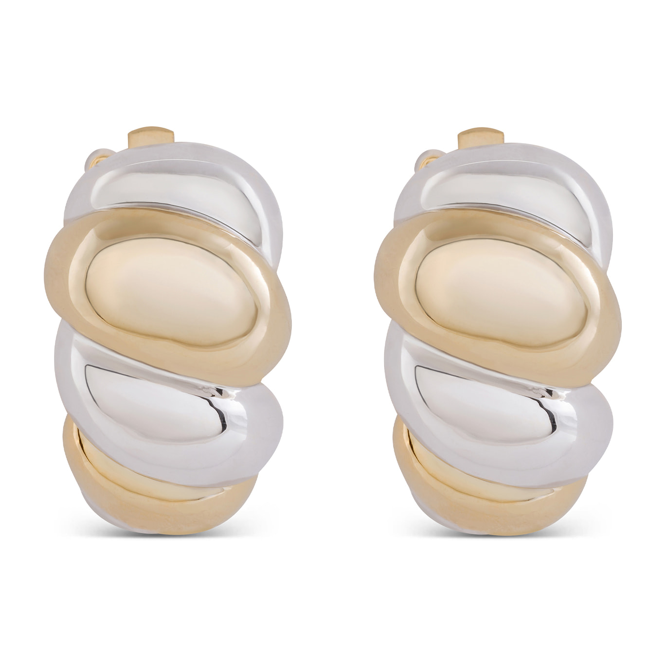 Pendientes acabados en oro rosa de 18K