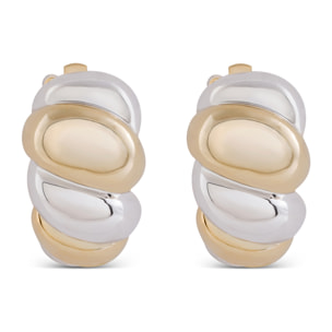 Pendientes acabados en oro rosa de 18K