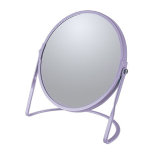 Miroir grossissant sur pied Acier AKIRA Lavande Spirella