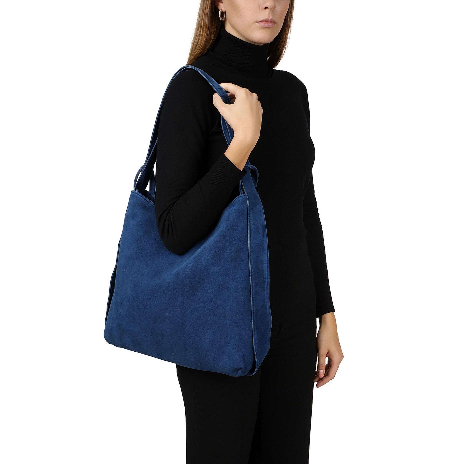 Borsa a mano da donna Made in Italy - Modello Silvana Chic - Pelle - 37.0 x 37.0 x 9.0 cm