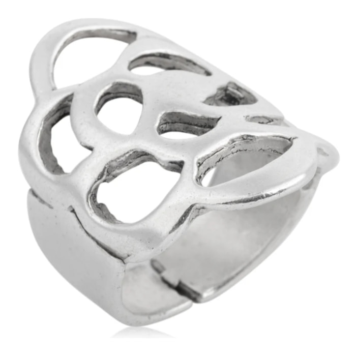 Anilllo panal en plata 10µ redondo