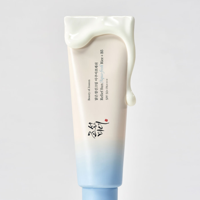Relief Sun Aqua-Fresh Rice + B5 SPF50 Pa++++ - Crème Solaire Transparente au riz Aqua Fresh 50 ml