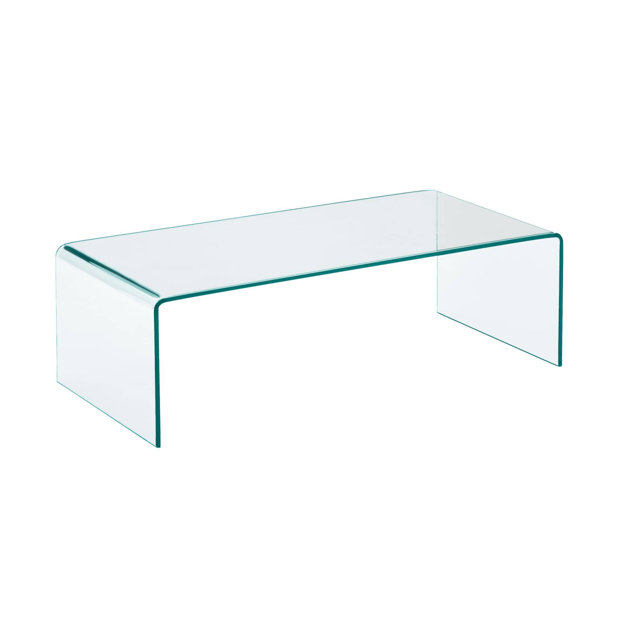 Table basse rectangulaire verre trempé GLINTZ