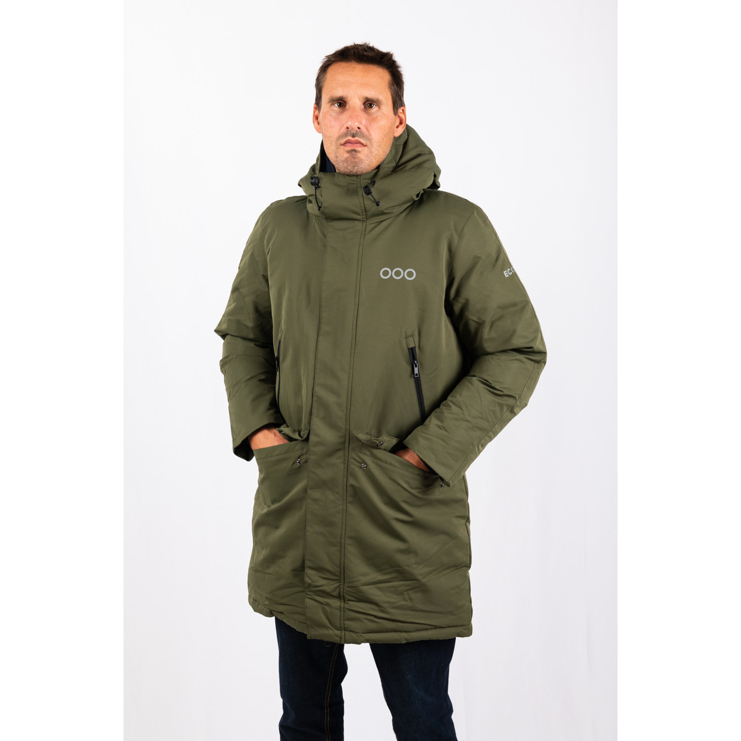 Chaqueta San Sebastian Long Jacket marca ECOON - Caqui