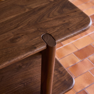 Console exotique bois d'acacia 1 étagère REVA