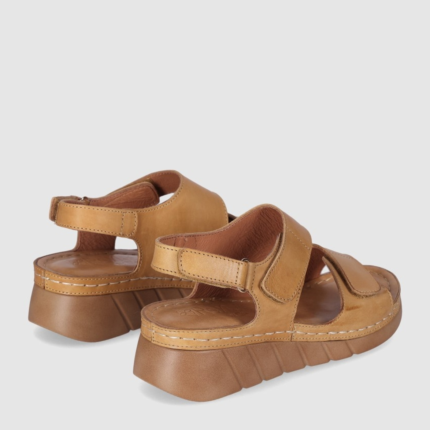 Sandalias de Piel - Cuero - Tacón: 3 cm