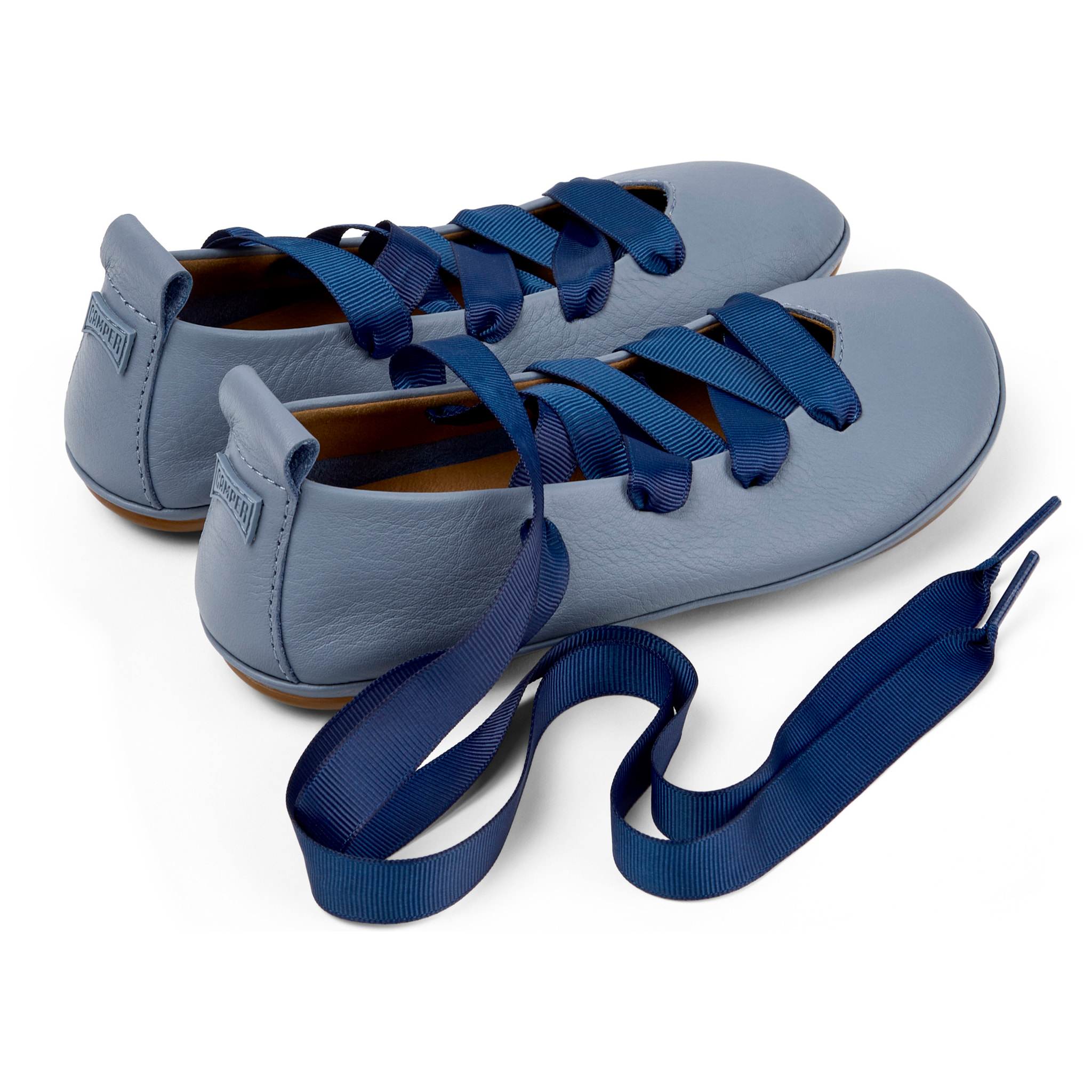 Ballerini - CAMPER Right Kids - Blu - Pelle liscia