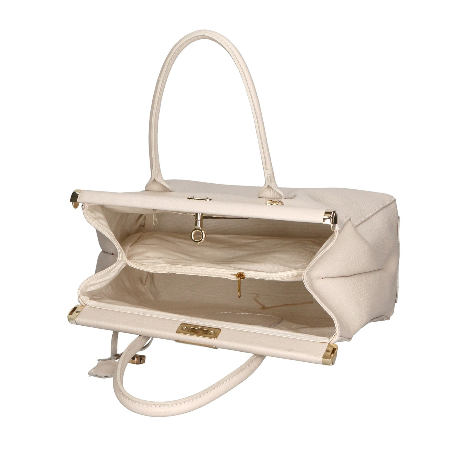 Borsa a mano da donna - Modello Aleria - Vera pelle - 35.0 x 26.0 x 16.0 cm