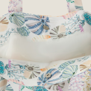 Bolso de playa algodón mundo submarino Cristina color varios