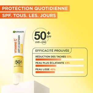 Garnier SkinActive Vitamine C Anti-UV Quotidien Invisible SPF50+ 40mL