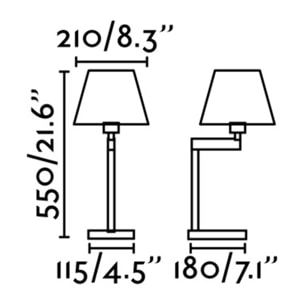 ARTIS Lampe de table bronze