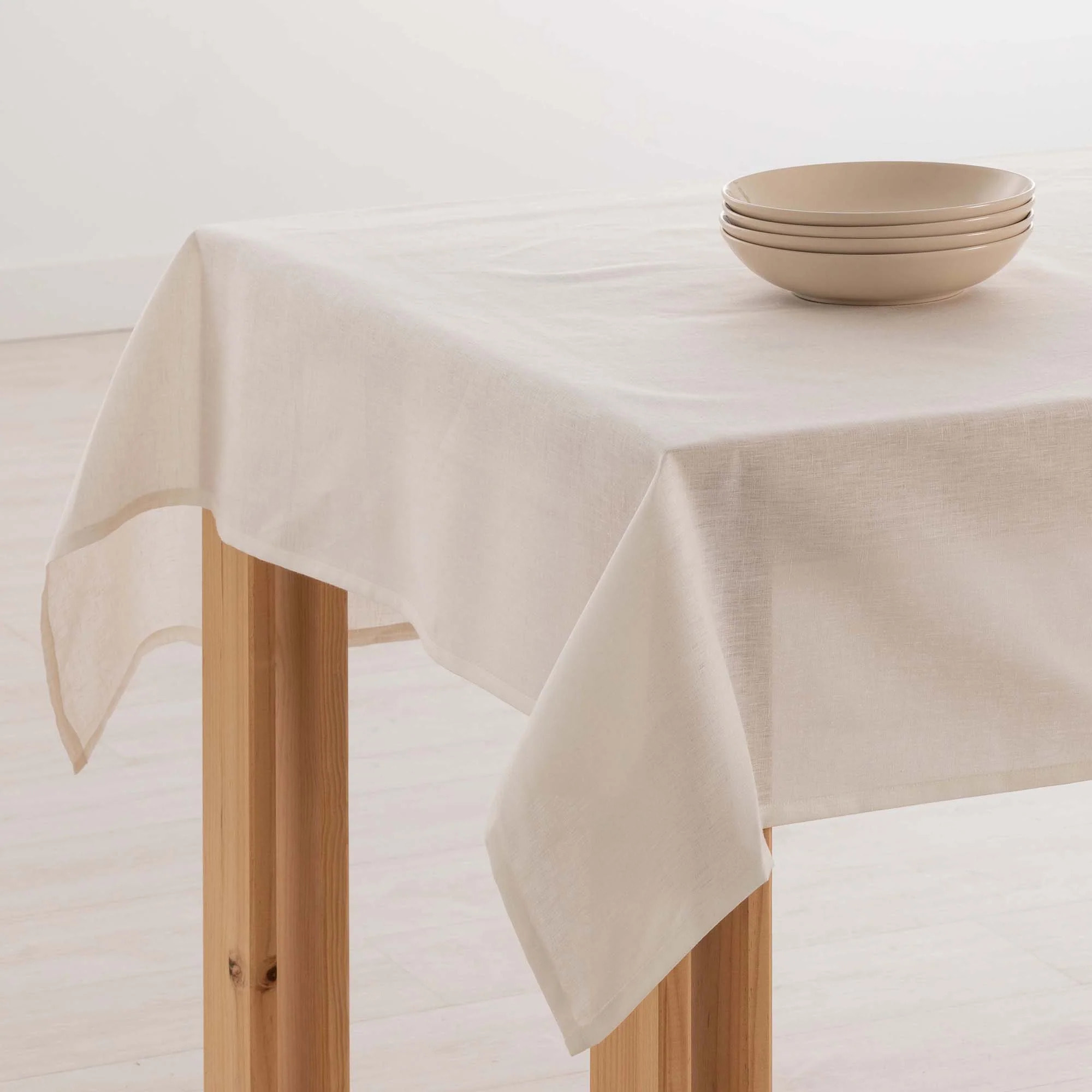 Nappe hydrofuge anti-taches en lin 100% Naturel