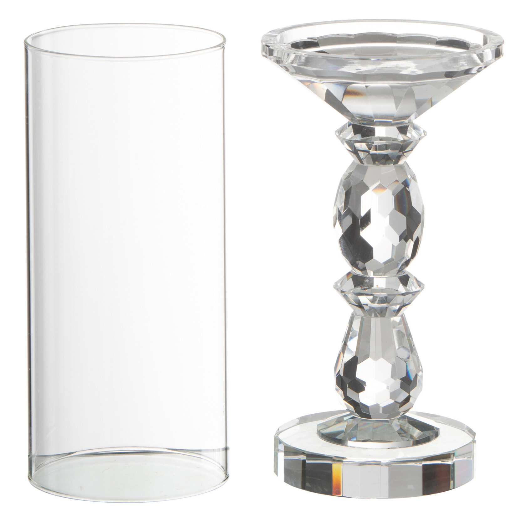J-Line bougeoir Marie - crystal - transparent - large