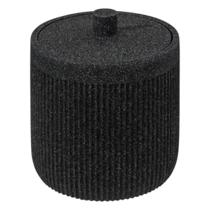 Pot à cotons "Onyx" ardoise