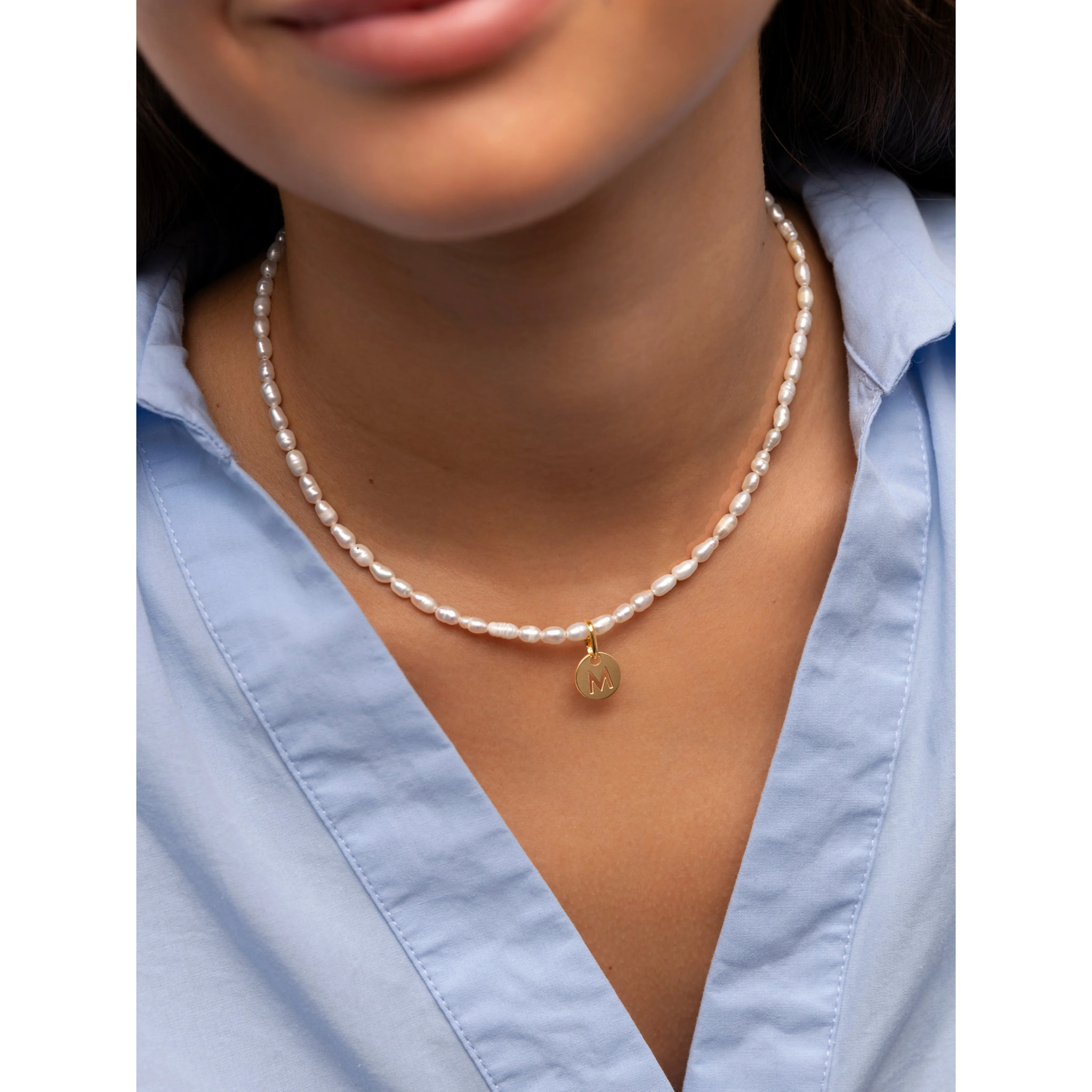 Collana Pompeya  in Acciaio Placcato Oro