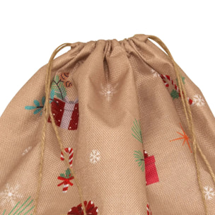 HOTTE PERE NOEL JUTE 50X70CM