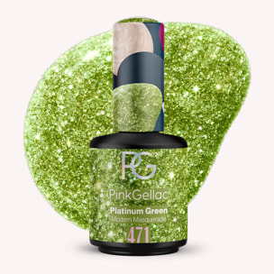 Vernis semi-permanent - 471 Platinum Green - 15 ml