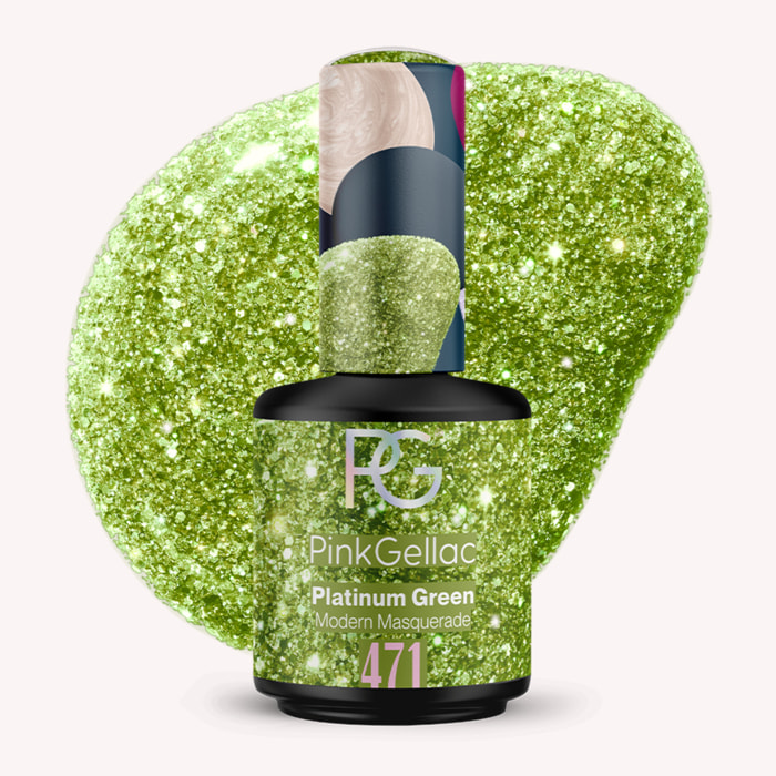 Vernis semi-permanent - 471 Platinum Green - 15 ml