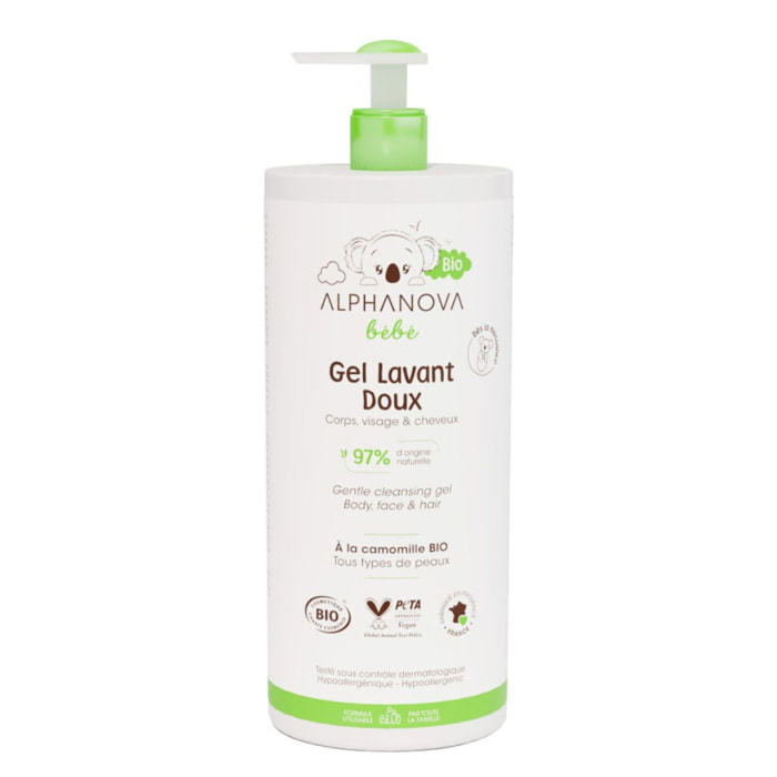 Bébé - Gel Lavant Doux BIO 1L 1000 ml