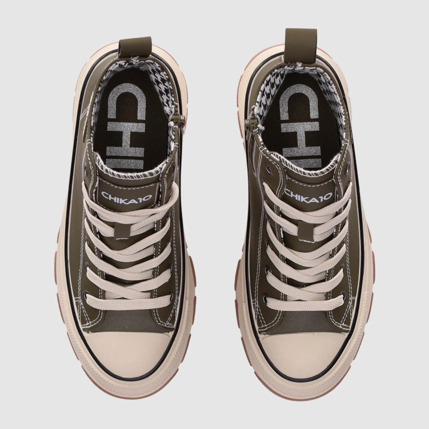 Deportivos - Kaki - Tacón: 5 cm