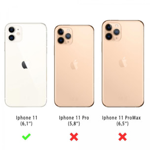 Coque compatible avec iPhone 11 Anti-Chocs avec Bords Renforcés en silicone Transparente