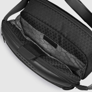 Piquadro Marsupio in tessuto riciclato con sistema di sicurezza antifurto e protezione RFID