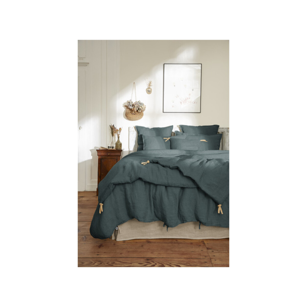 Housse de Couette 260 x 240 cm en Lin Lavé - SOLINE