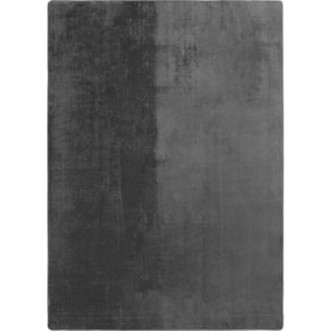 ALBA - Tapis doux gris à poils courts
