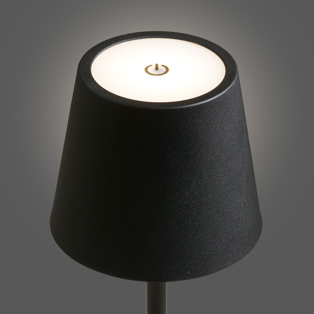 Lampada da tavolo ricaricabile Bradford in metallo nero