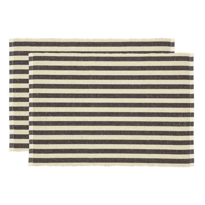 Set de 2 set de table Statement Stripe 33x48cm