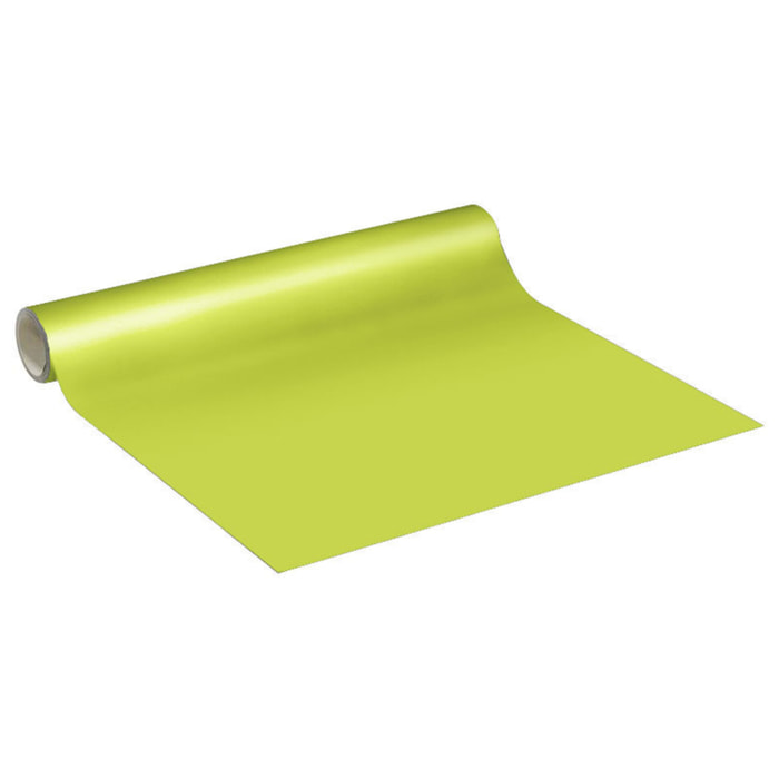 Rouleau adhésif décoratif Vinyle au Mètre - Vert pastel - Sticker Lavable Imperméable Mur Cuisine Meubles