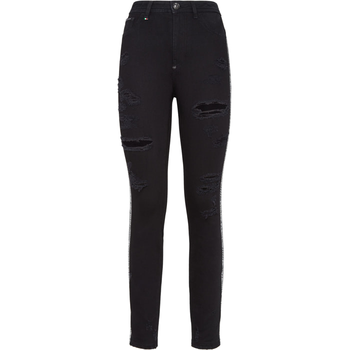 PHILIPP PLEIN Miss High Waist Jegging Stripes