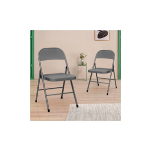 Chaises métal pliante Lucy