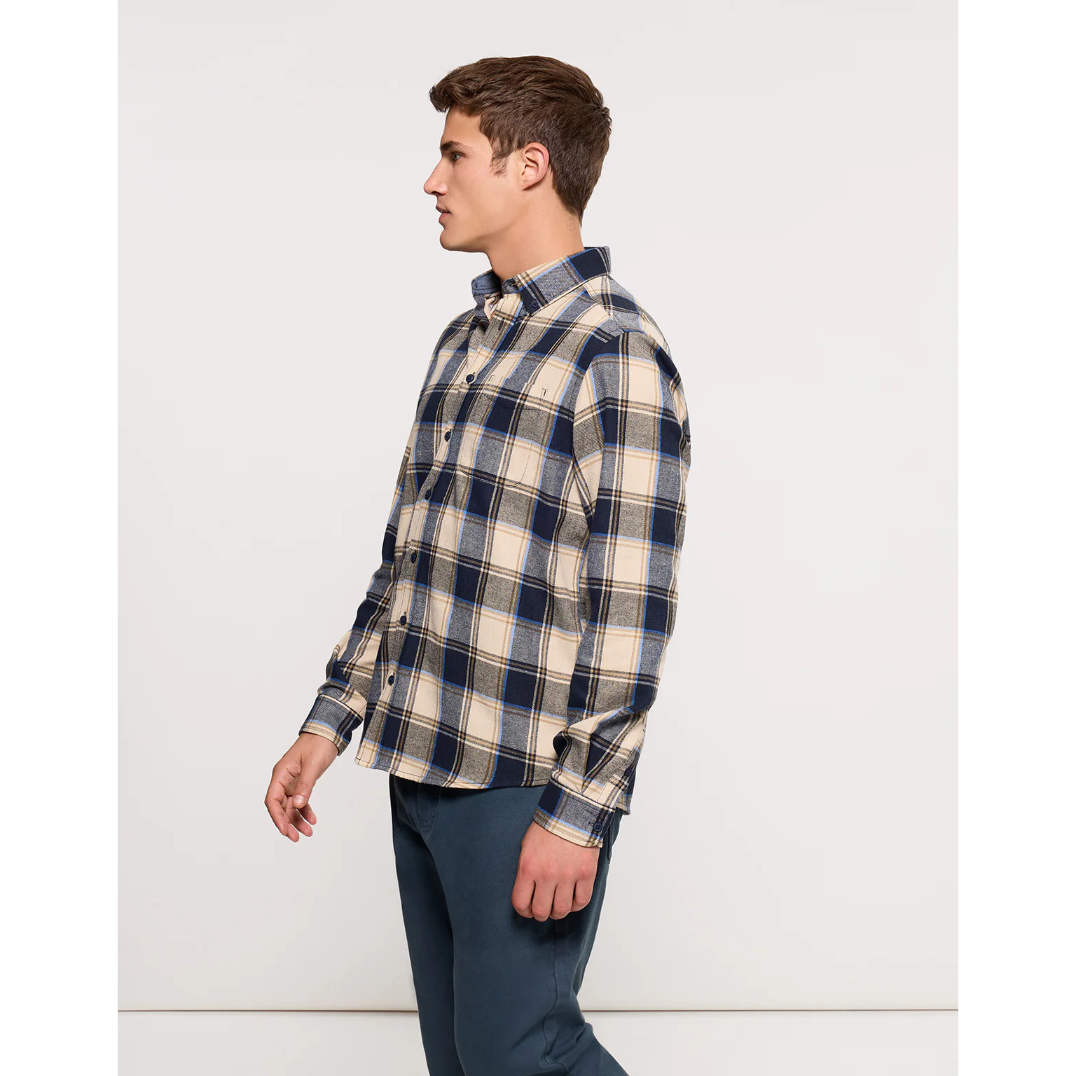 Camisa de Cuadros Azul Marino - Martel