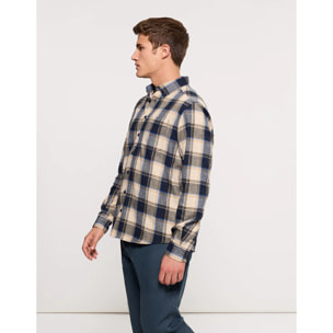 Camisa de Cuadros Azul Marino - Martel