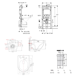 Duofix pack WC bâti-support + WC suspendu Swiss Aqua Technologies + plaque blanche (GEBSTFUWT01-FR)