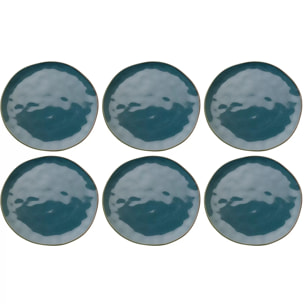 Assiettes Organic 26cm bleues set de 6 Kare Design