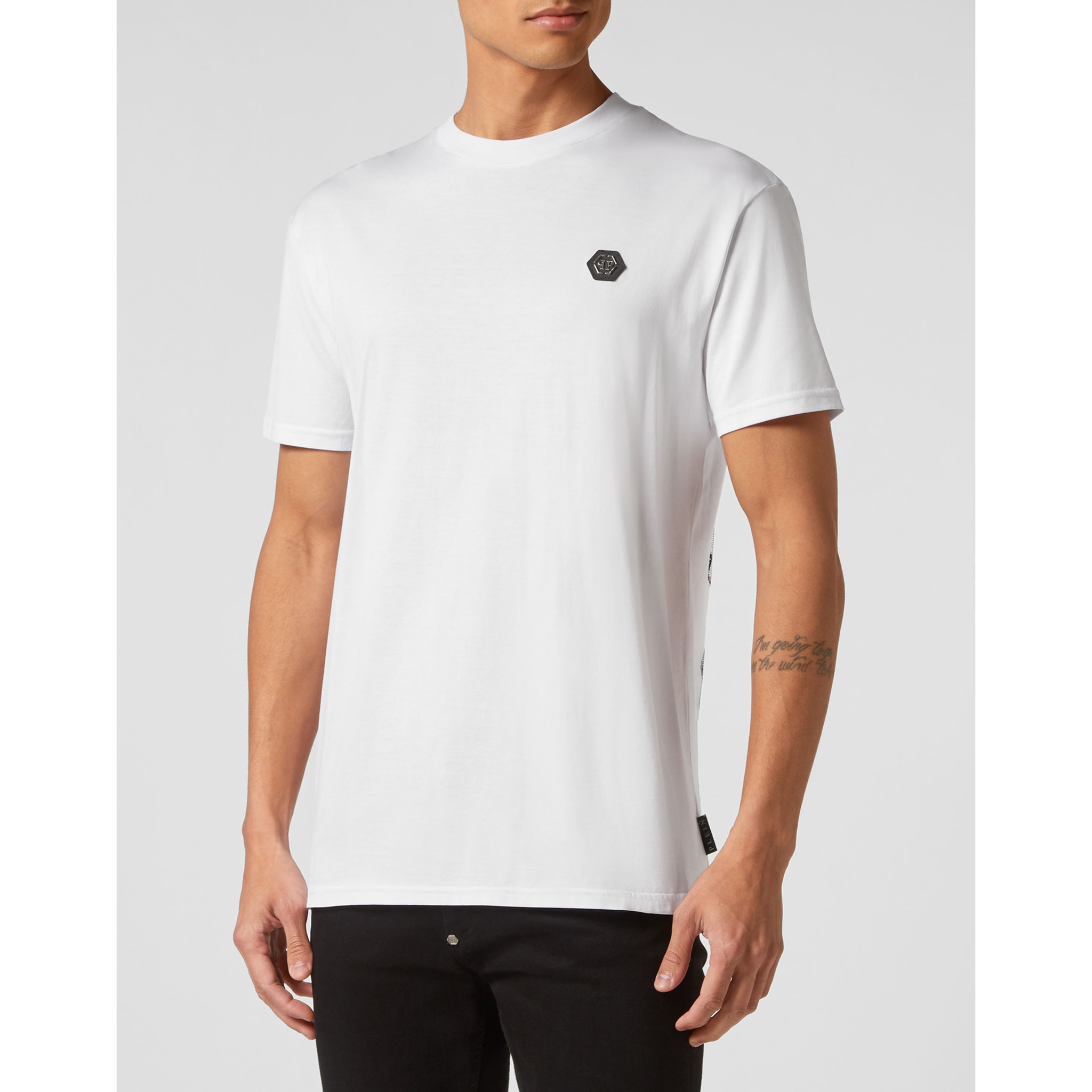 PHILIPP PLEIN T-Shirt Round Neck SKULL&BONES