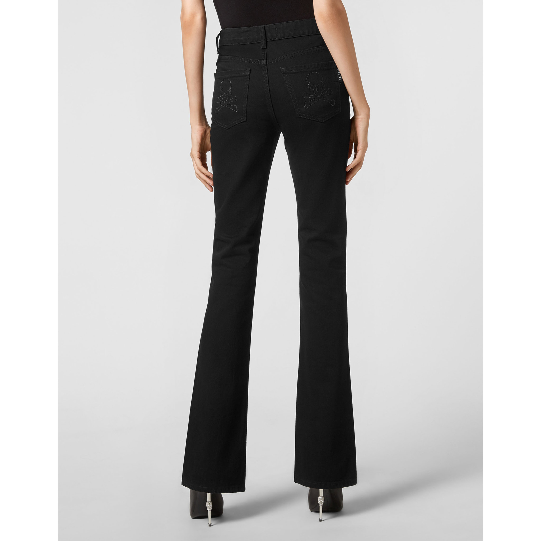 PHILIPP PLEIN Jeans dal taglio flare SKULL