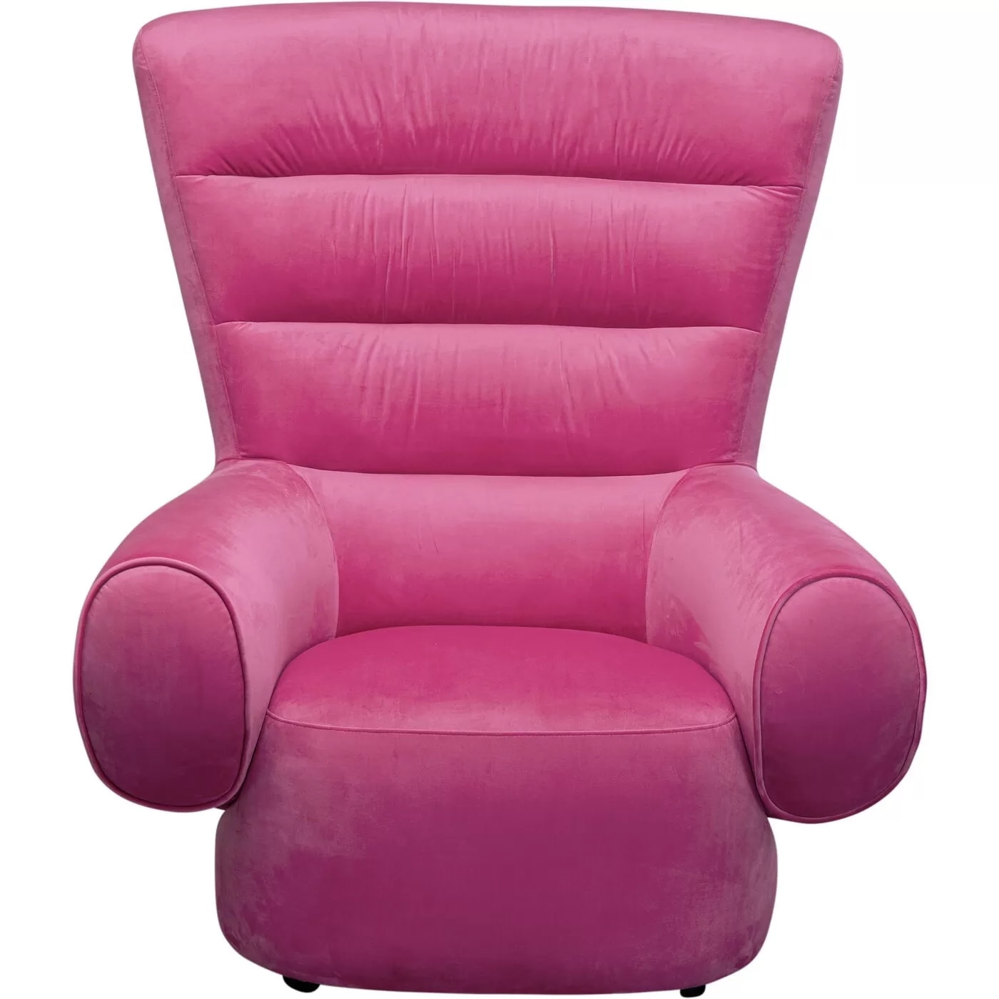 Fauteuil Sweep velours rose Kare Design