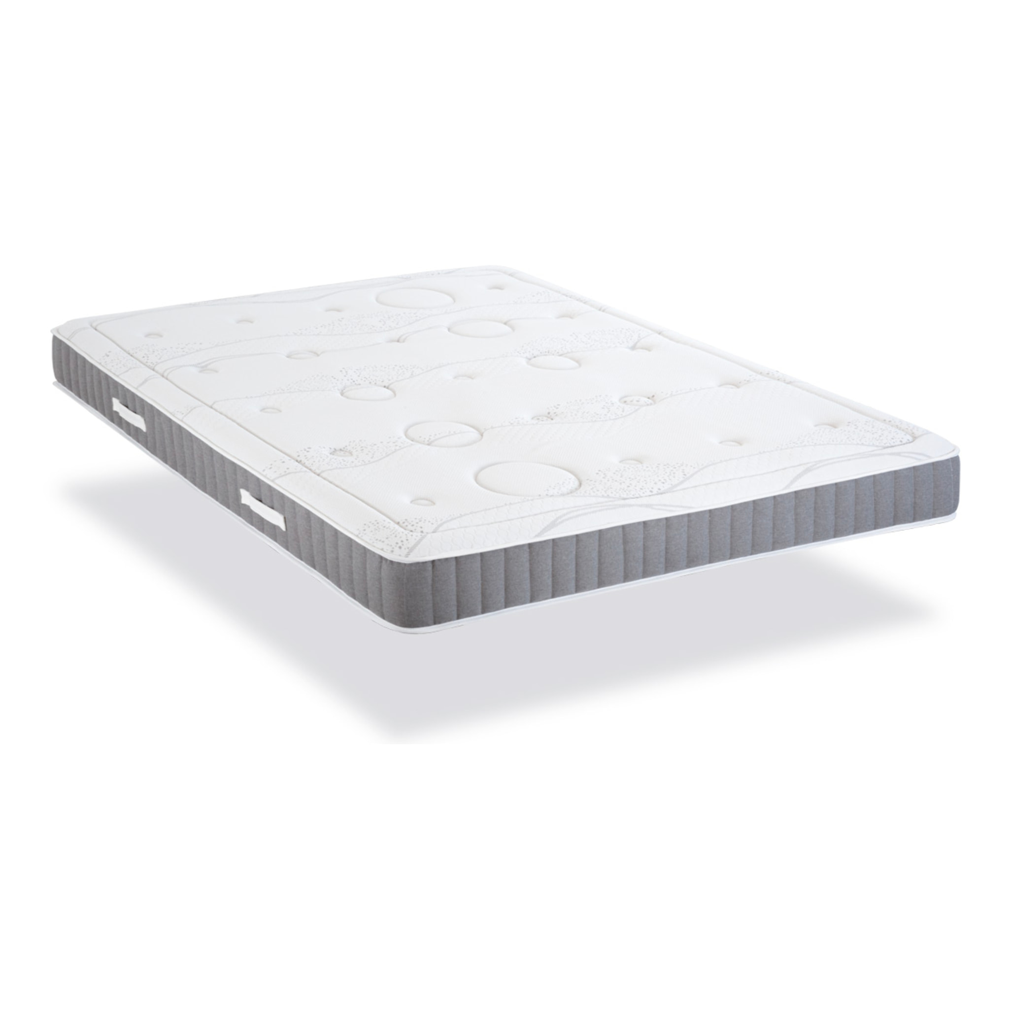 Ensemble Matelas Intuition & Sommier KIT15, Mémoire de Forme, technologie Tri-Lattes, Soutien Ferme, Mousse Haute Densité Recyclée