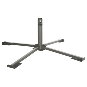 Pied de parasol pliant 25kg en acier traité époxy