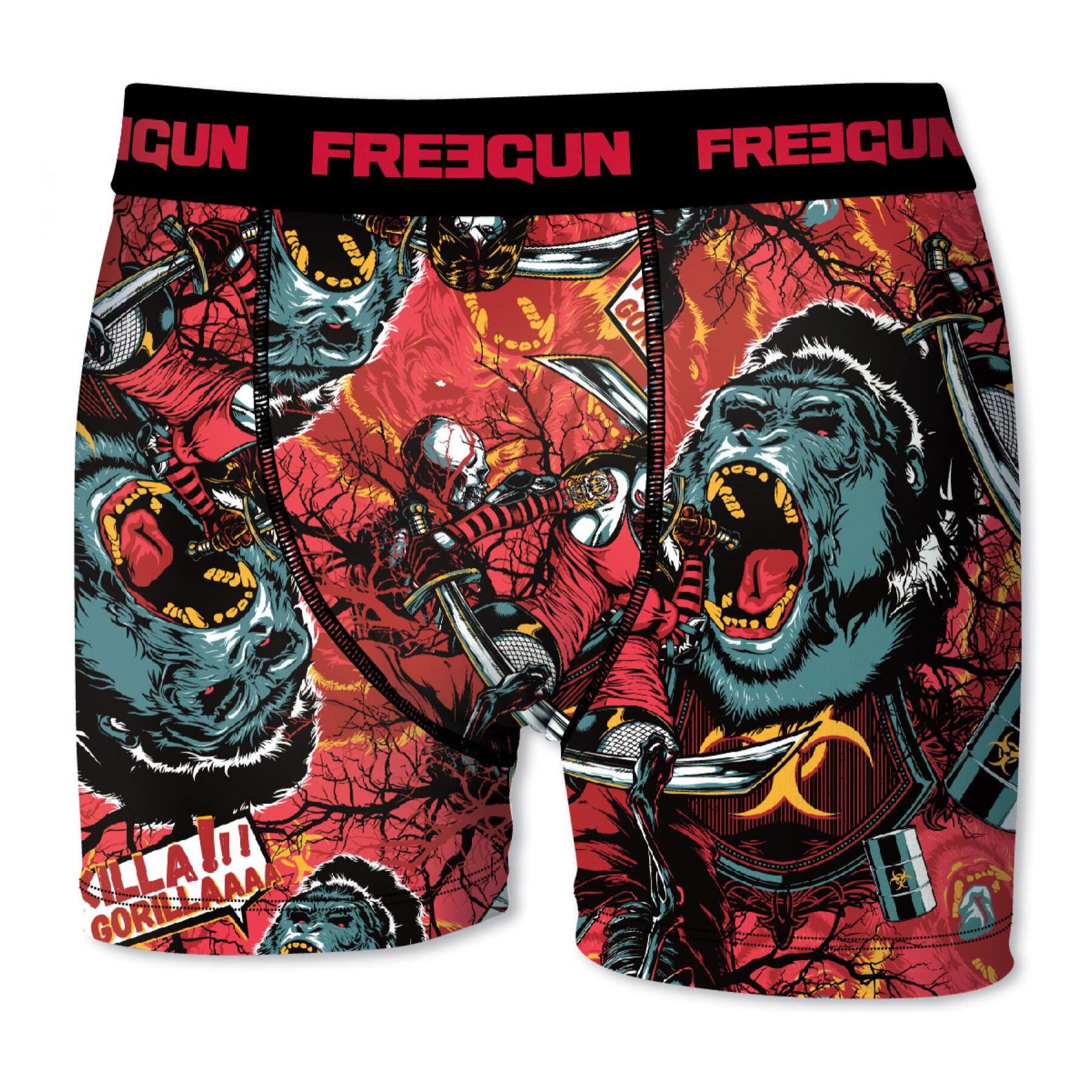 Calzoncillo boxer freegun color rojo para niño