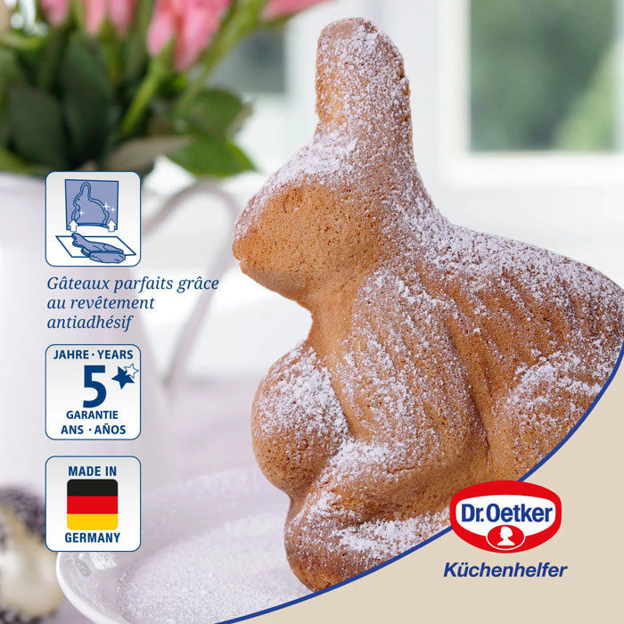 Moule à gâteaux 3D en forme de lapin de Pâques 600 ml Dr.Oetker