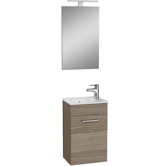 Mia ensemble meuble 39x61x28 cm avec miroir, lavabo et éclairage LED, Cordoba (MIASET40C)